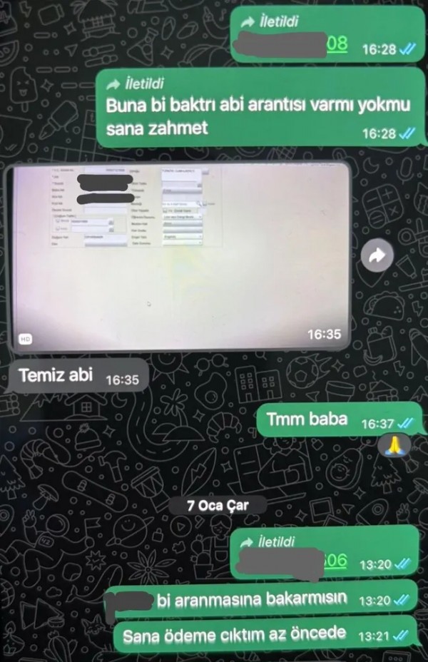 WhatsApp Mesjaları Ortaya Çıktı! Casperler Çetesine Bilgi Sızdırmışlar
